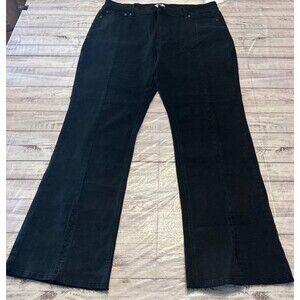 NWT Forever 21 Black High Rise Slim Fit Flare Black Jeans Size 20